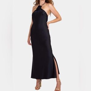 Lavender brown amari maxi dress size S